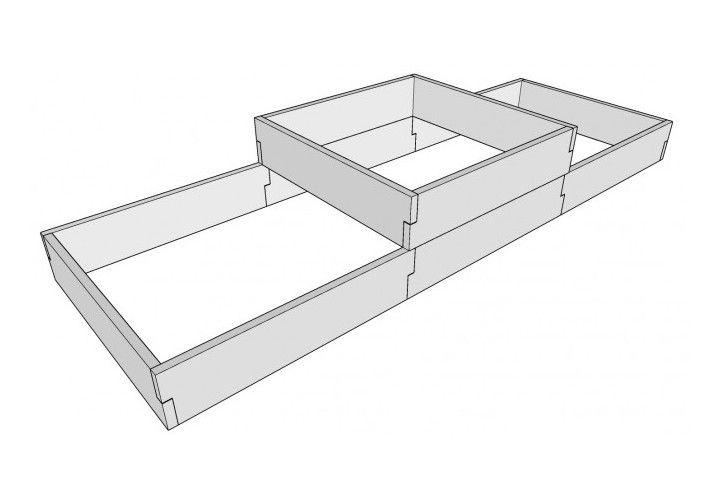 Warzywnik betonowy podwyższone grządki Paleta na zielnik kwiaty Donice