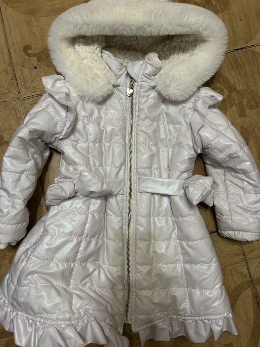 Дитяча куртка тепла Мики Маус, перламутрова