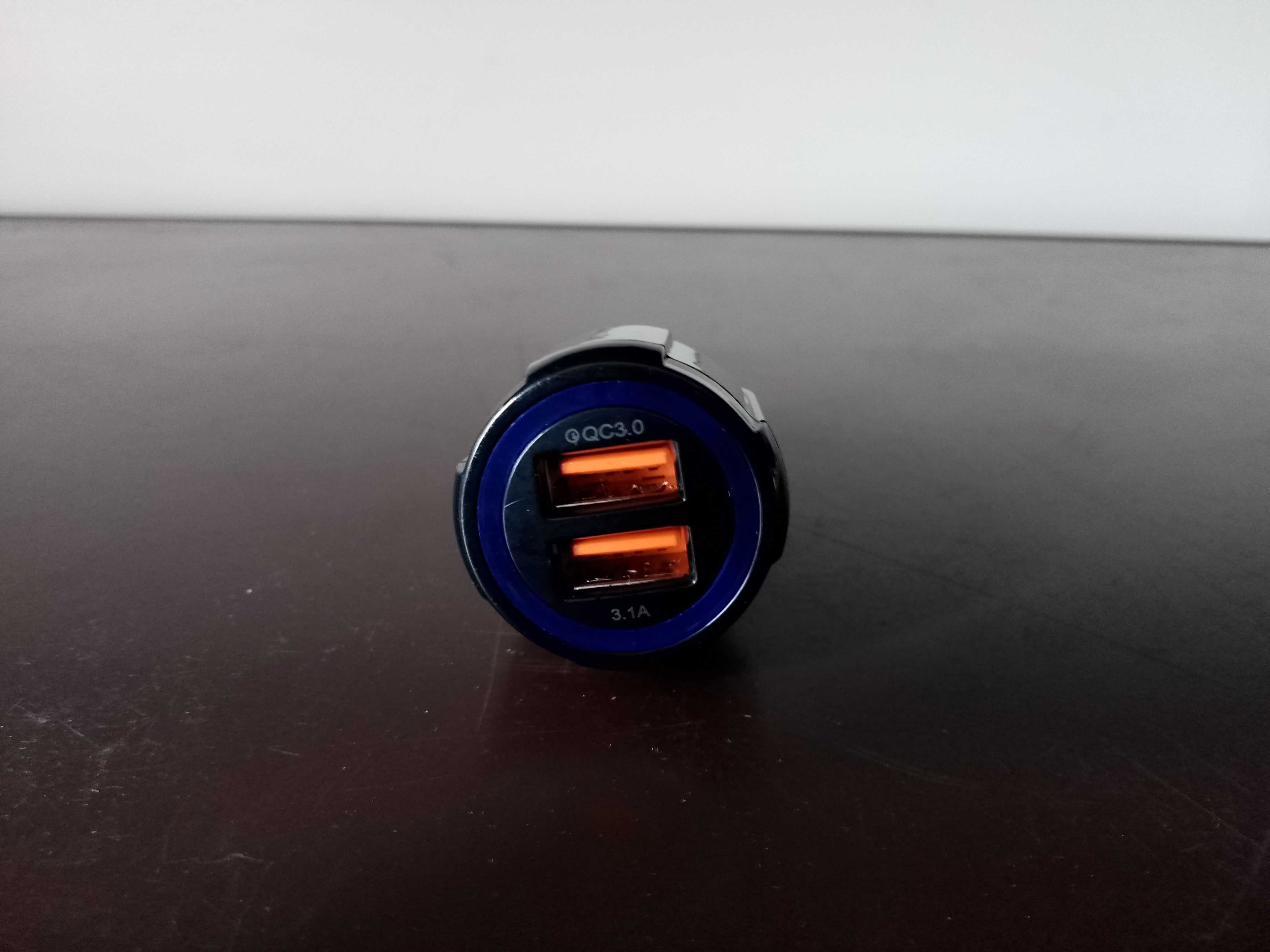 SZYBKA 3.1A SAMOCHODOWA ŁADOWARKA qualcomm QC 3.0 szybko ładuje 2xusb