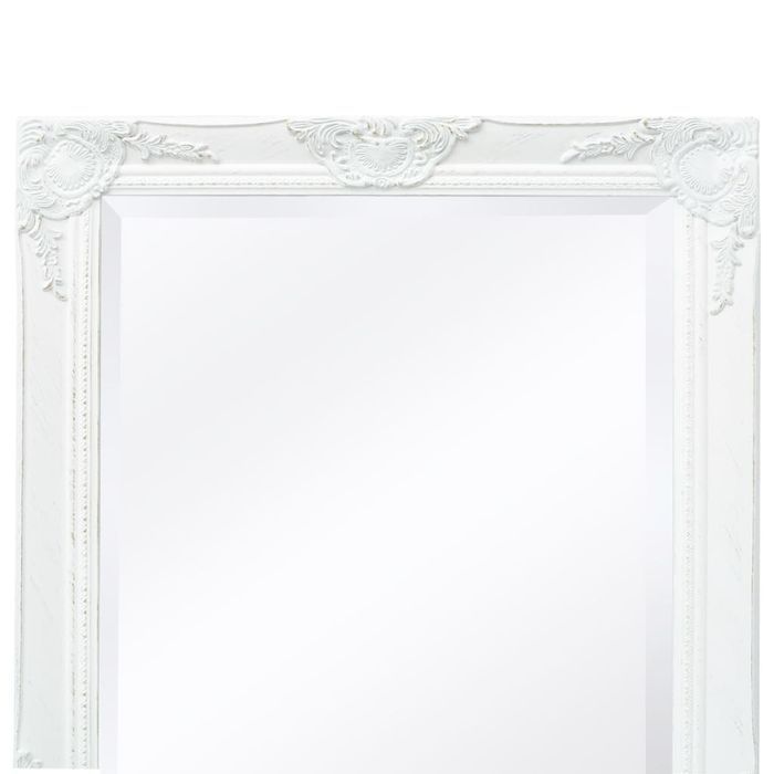 Lustro Ścienne Barokowe 120x60 cm w Białej Ramie
