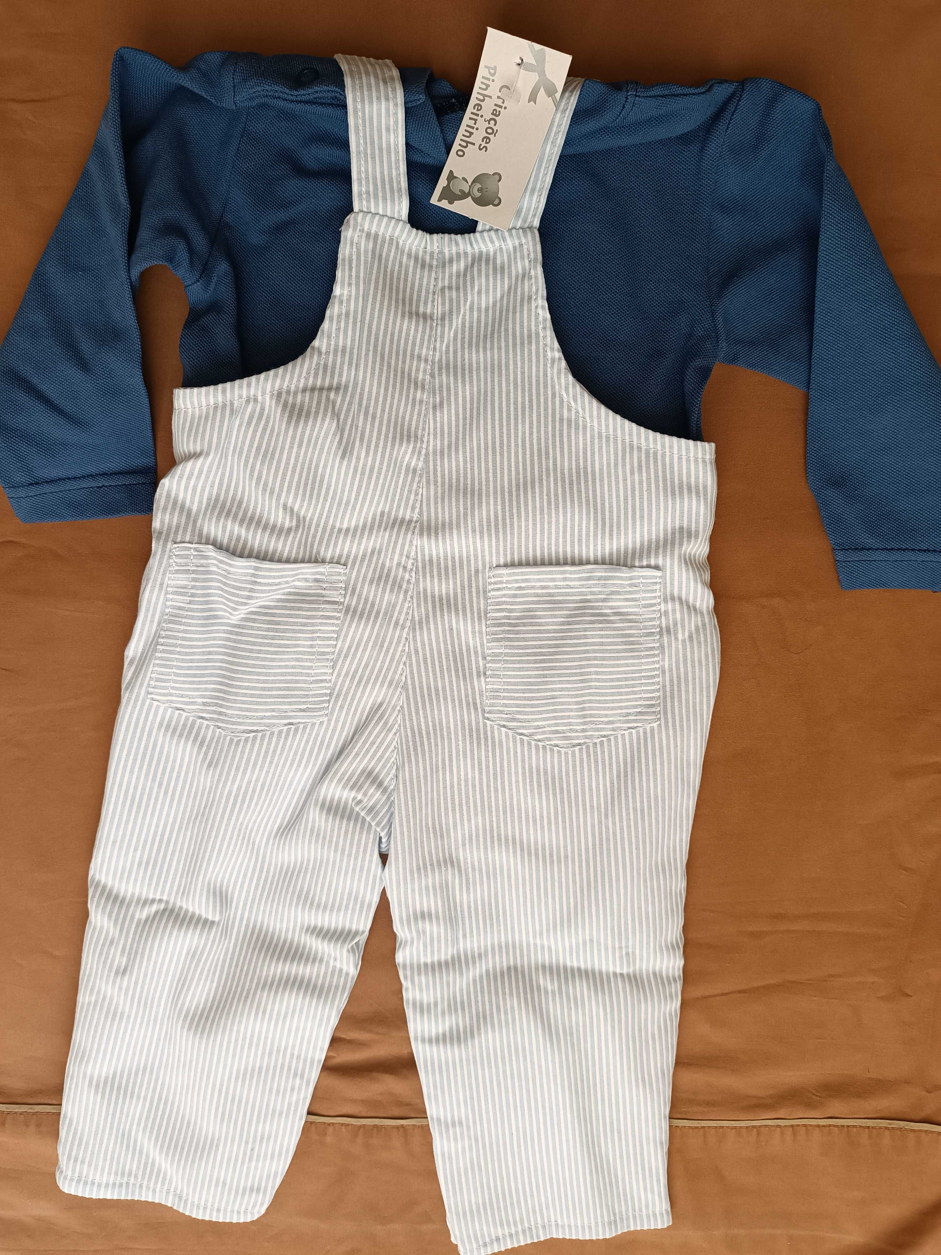 Conjunto bebe 12 m novo