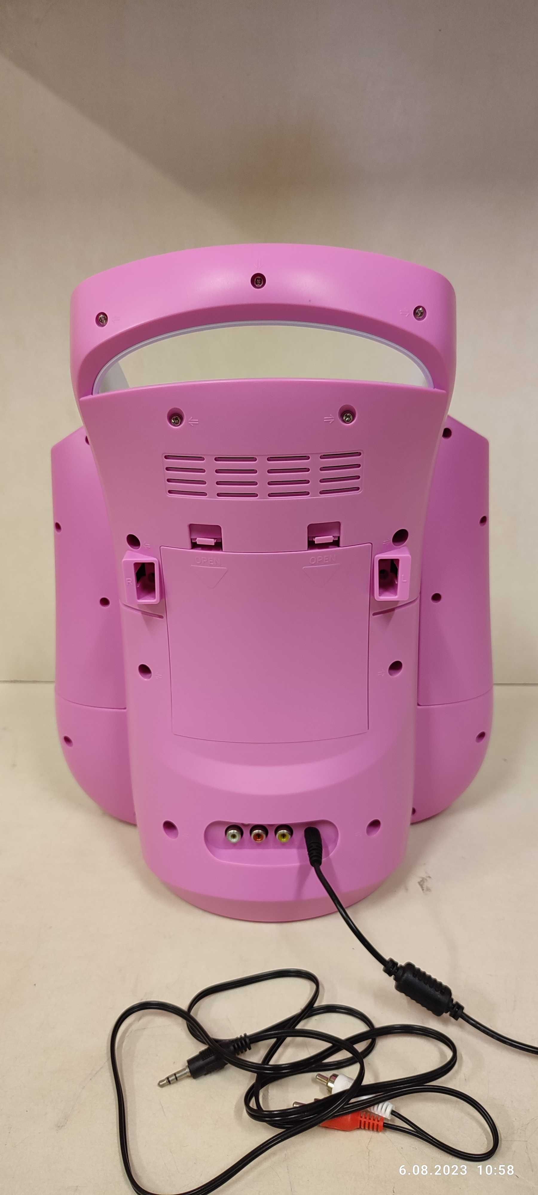 Głośnik z CD,USB, BLUETOOTH SBS30P różowy.