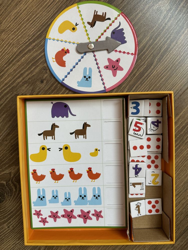 Djeco bingo 1,2,3 цифри, вчимося рахувати, математика