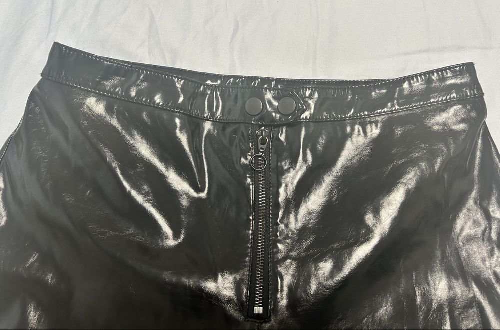 Spodnie lateksowe skórzane H&M lateks skóra 40