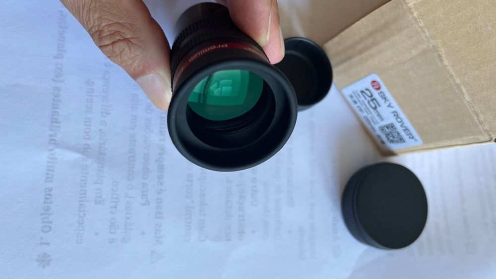 Ocular SkyRover 25mm, 65°, 1,25” para telescópio