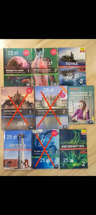 Podręczniki 1 i 2 klasa liceum