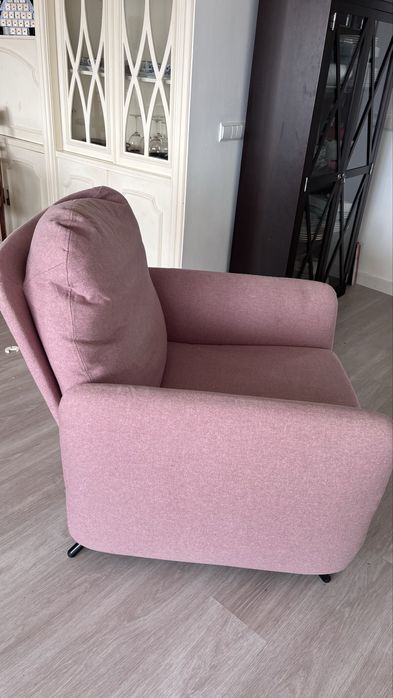 EKOLSUND Poltrona reclinável, Gunnared cast rosado claro