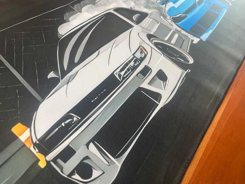 Podkładka pod myszkę gracza Duża 90x40x2 cm Sportowe Auta super jakość