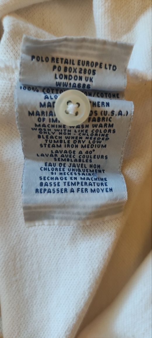 Ralph Lauren oryginalna koszulka polo biała M