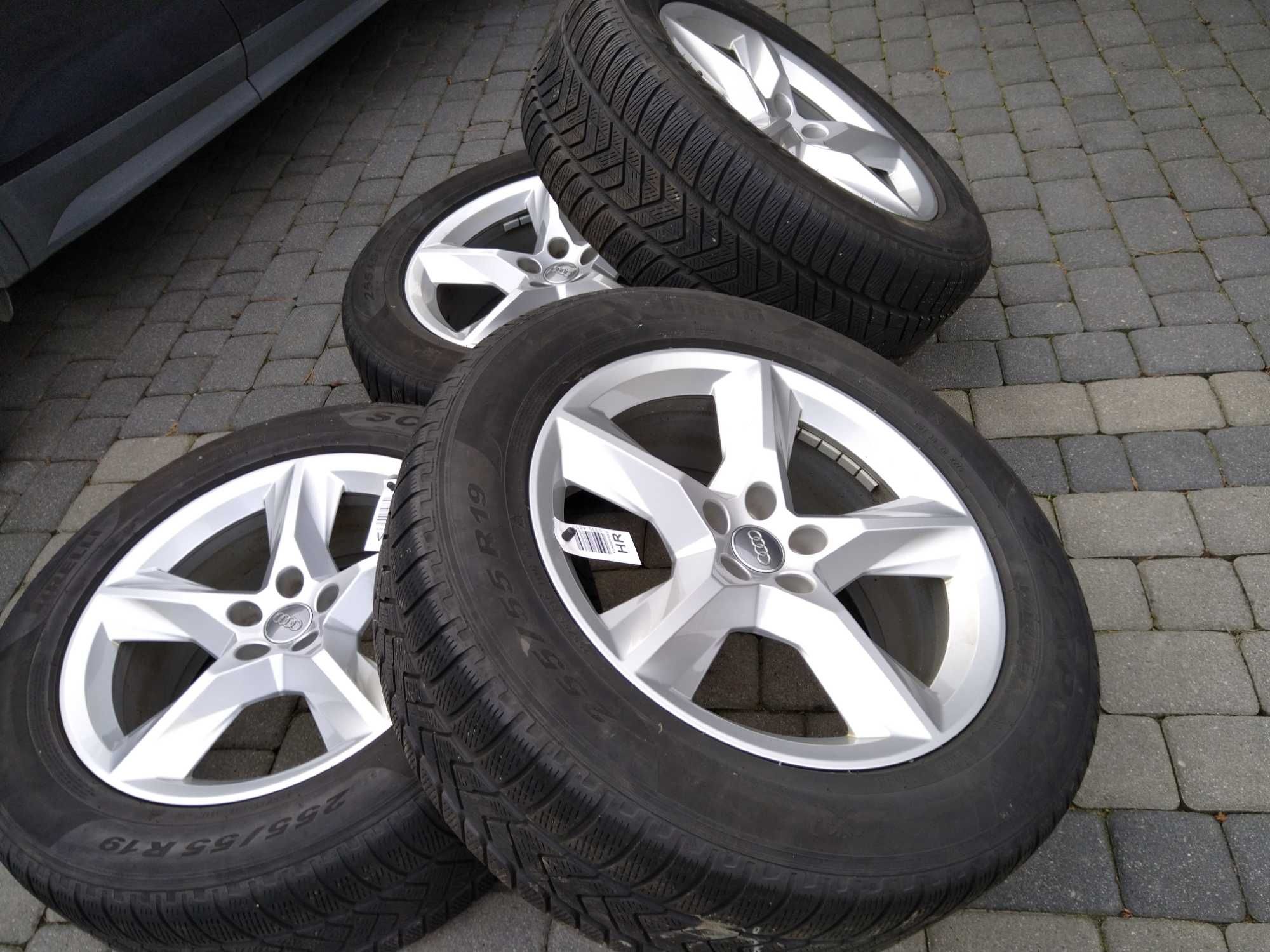 Q7 koła 19 Audi 5x112 SUPER oryginalne Alu felgi 255/55/19 Pirelli