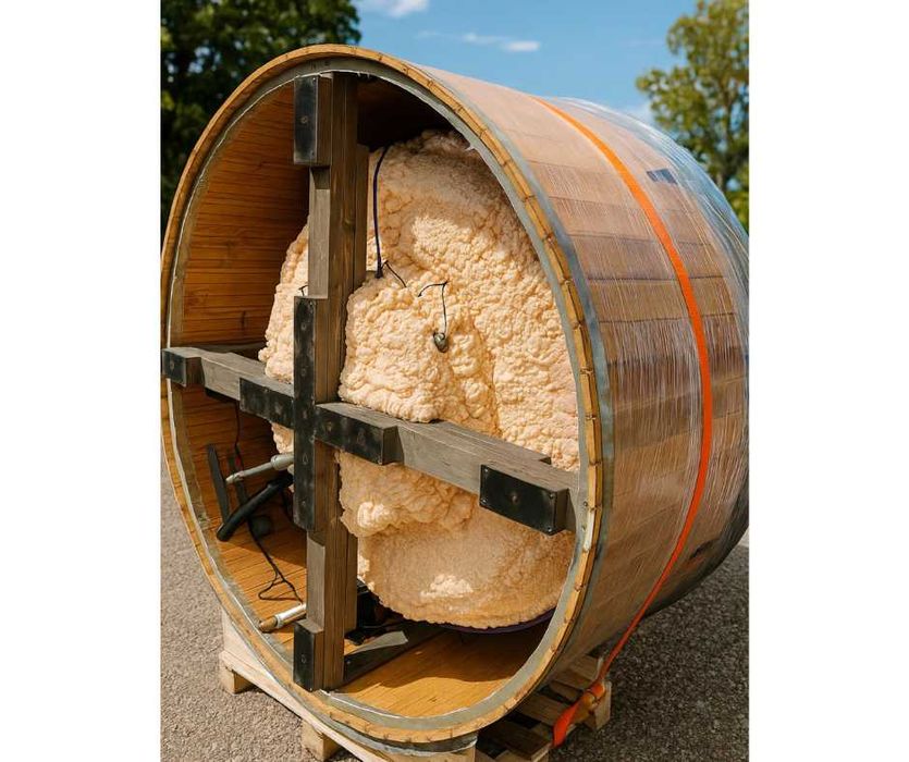 Stelaż drewniany do balii ogrodowej