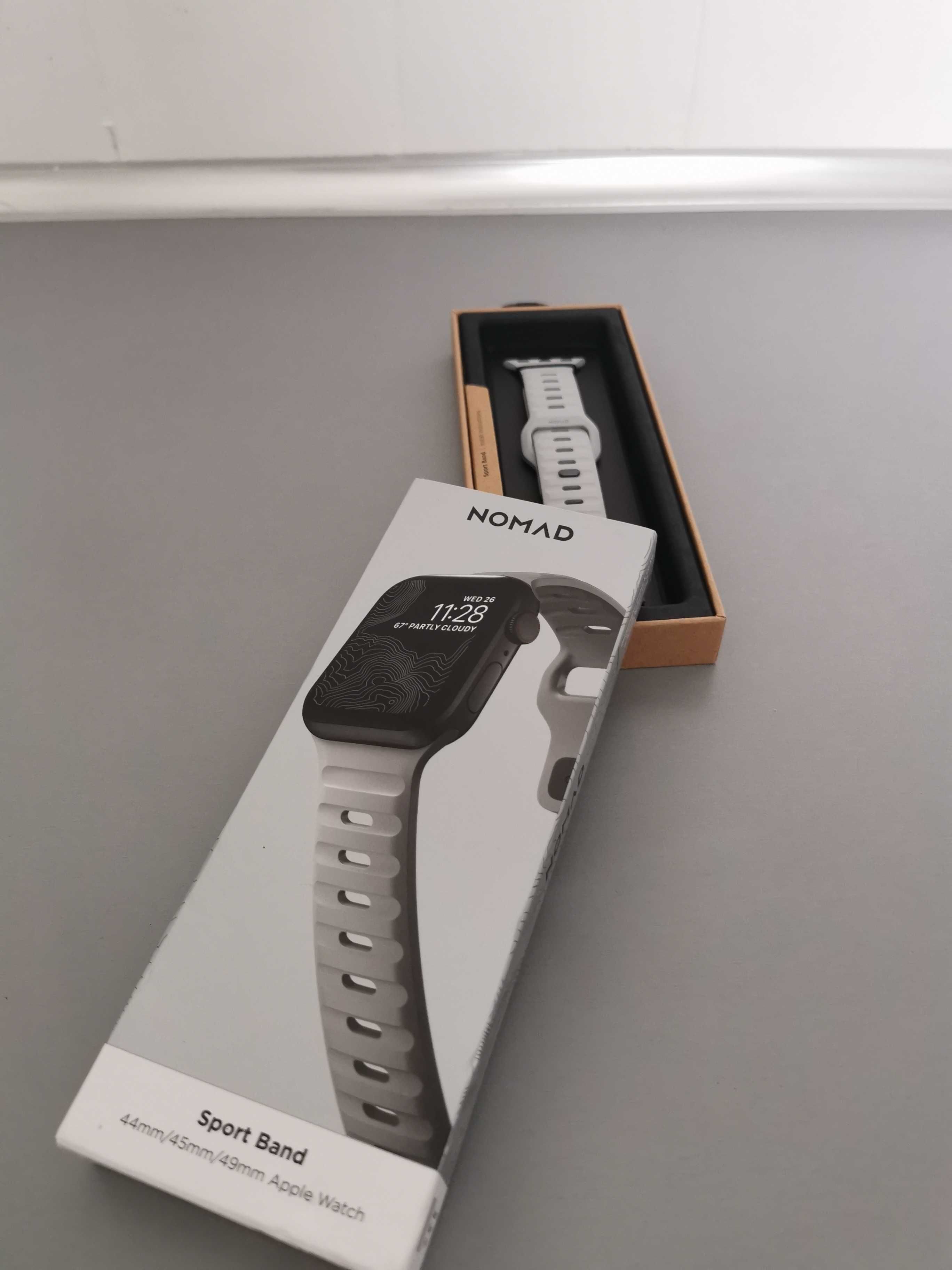 pasek do Apple Watch Sport Band szary (NOWY) 44mm 45mm 49mm