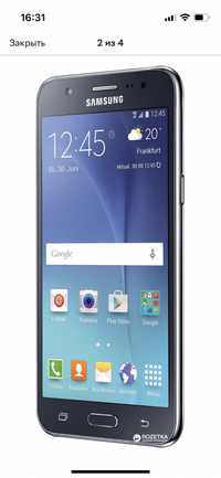 Смартфон Samsung Galaxy J5 SM-J500H Black с чехлом