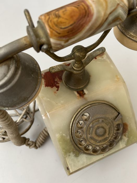 Telefone antigo marmore italiano