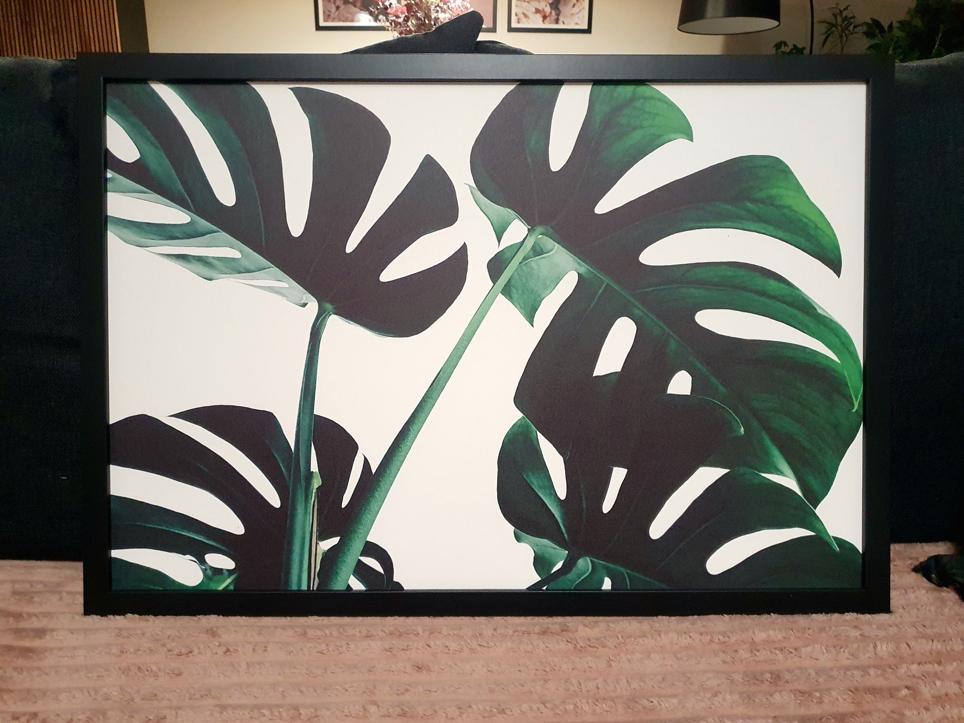 .:Zestaw Obrazów o tematyce Liście Monstera:.