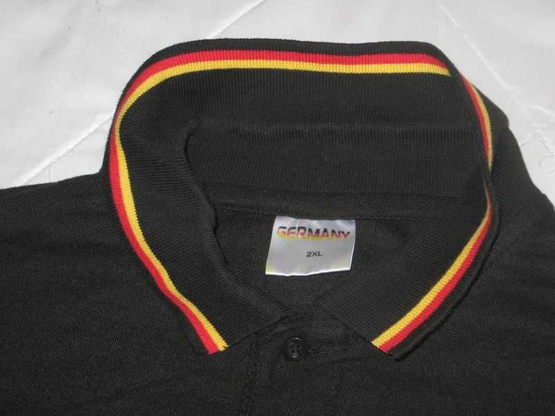 T-shirt koszulka polo krótki rękaw Niemcy Deutschland 2XL XXL flaga