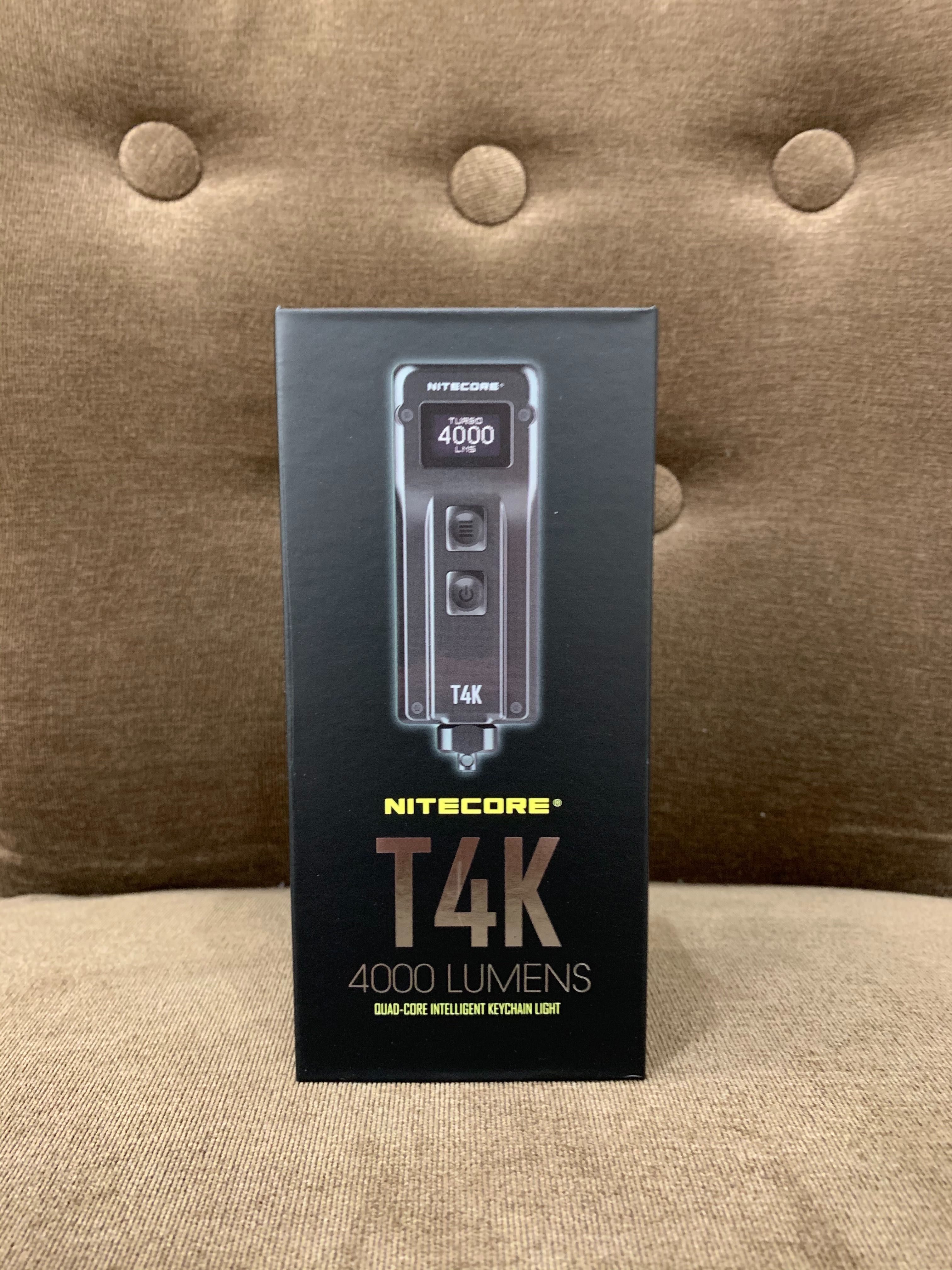 Nitecore T4K Надпотужний наключний, EDC ліхтар з OLED дисплеєм USBT-C