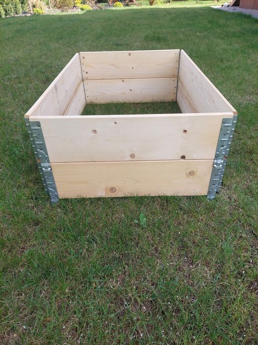 Nadstawki na palety skrzynia drewniana 80x120 cm warzywniak