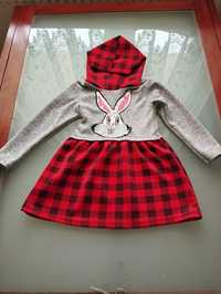 Sukienka/ tunika z królikiem Bugsem r. 110