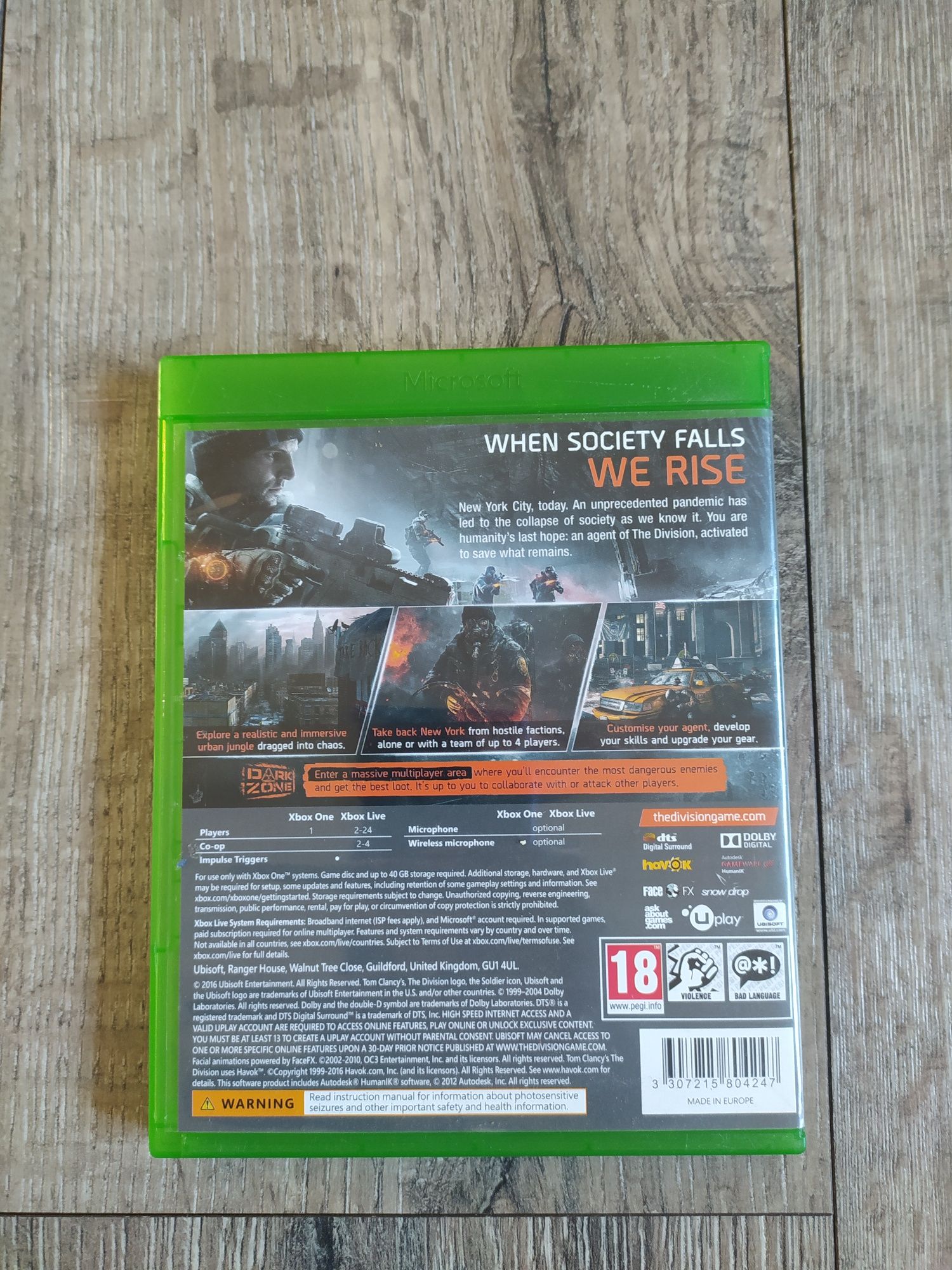 Gra Xbox One Tom Clancy's the Division Wysyłka w 24h