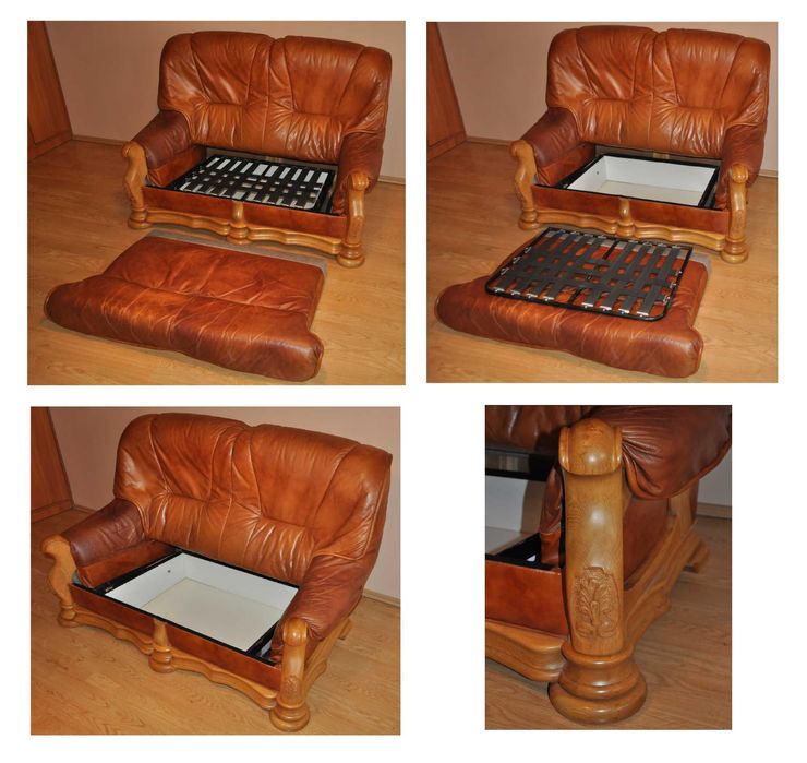 KOMPLET KLER (3+2+1) skóra nat. rzeźbiony dąb!