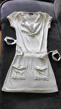 Biała sukienka /tunika S