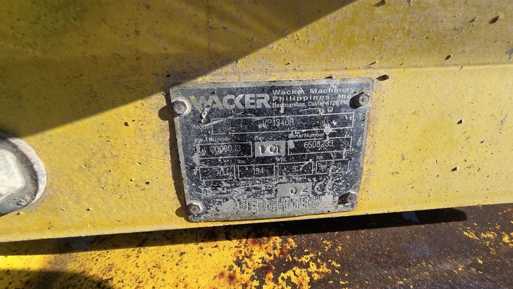 Zagęszczarka Wacker VP1340R Bomag Weber Ammann Dynapac