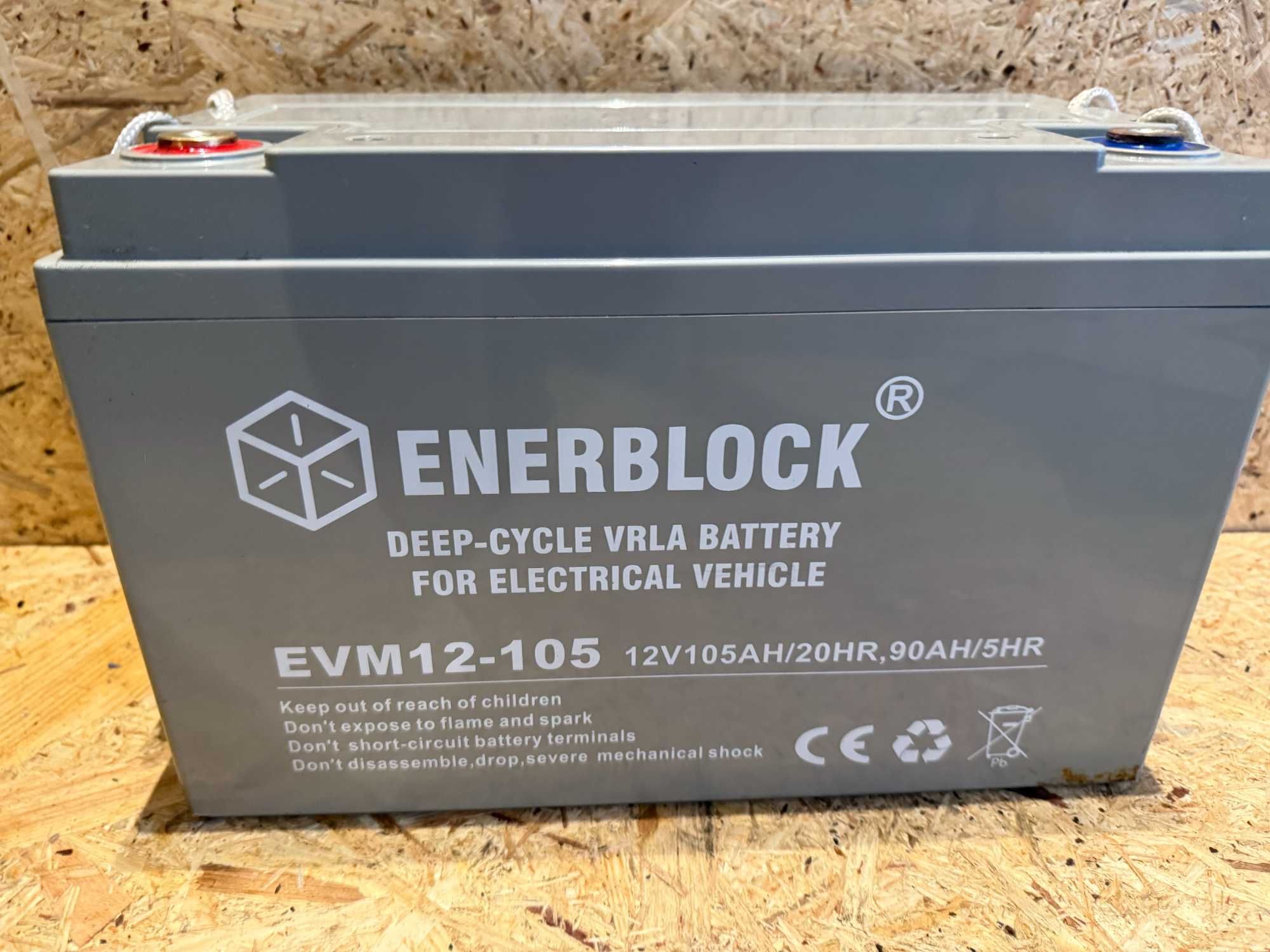 Akumulator Enerblock EVM12-105 ,105Ah stan bardzo dobry 97ah testowany