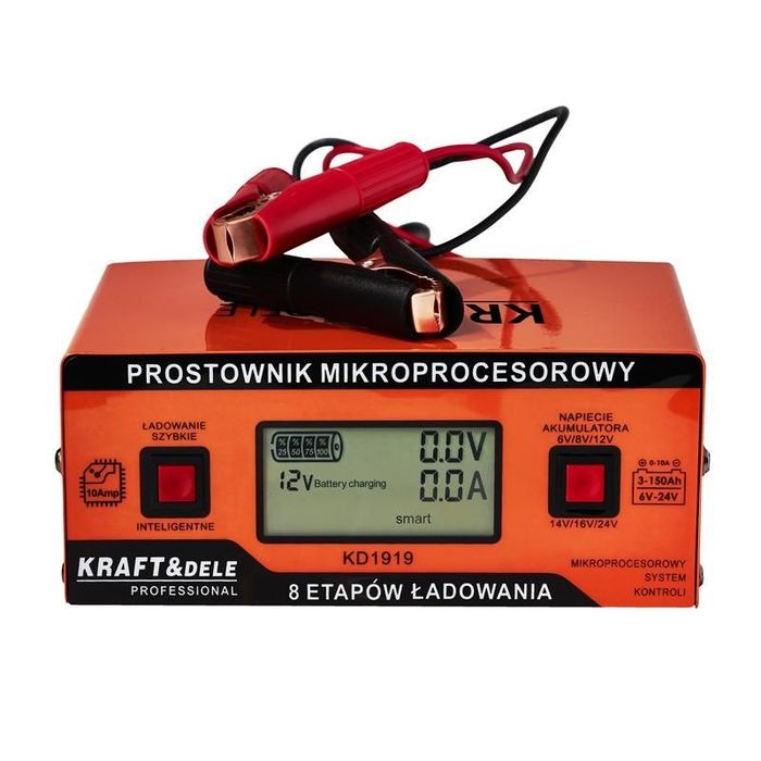 Nowy prostownik mikroprocesorowy 10A 6/8/12/14/16/24 V