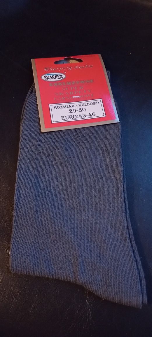 Skarpety męskie ekskluzywne garniturowe