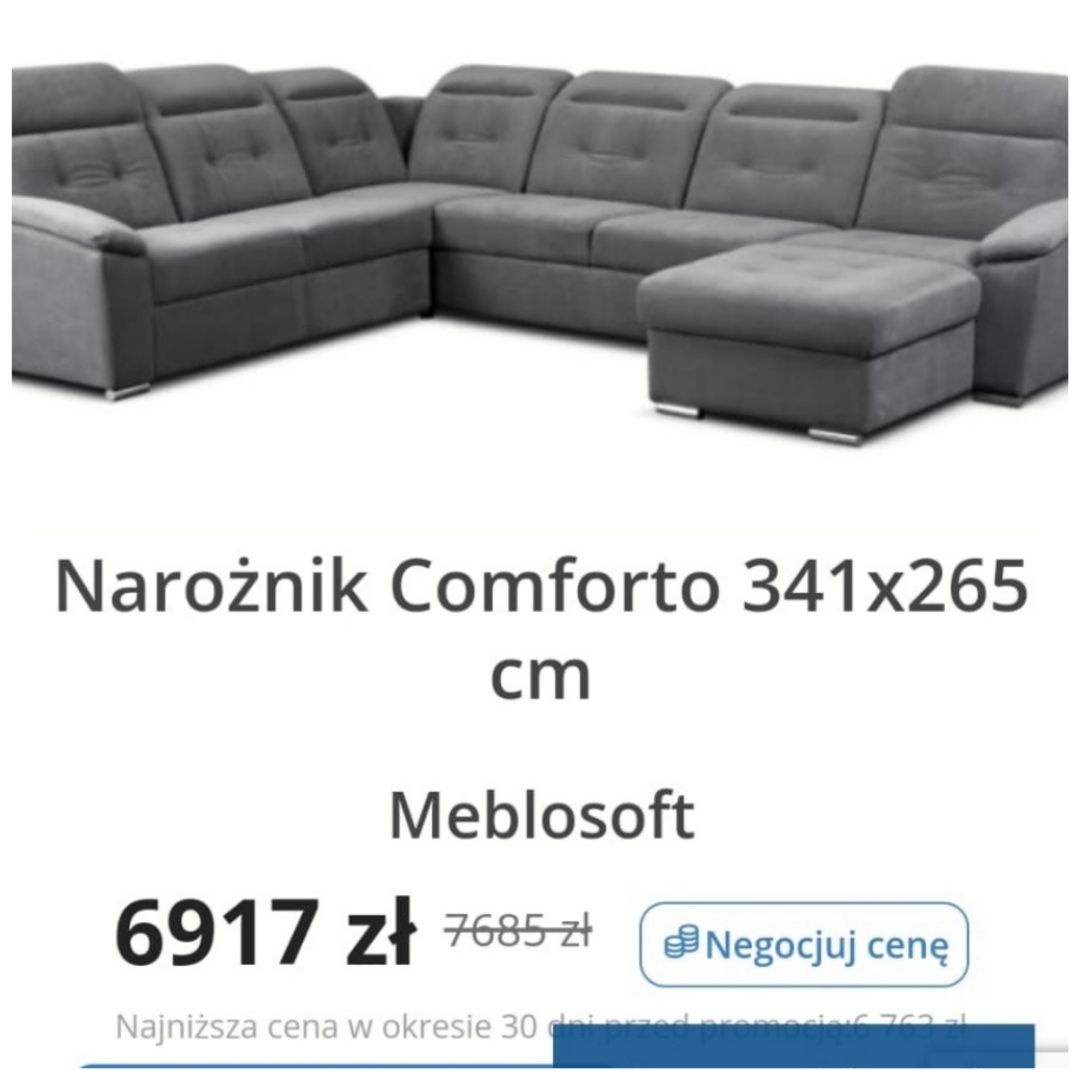 Duży narożnik Comforto