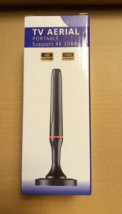 Antena telewizyjna przenośna 4k 1080p wzmacniacz  podstawa magnetyczna