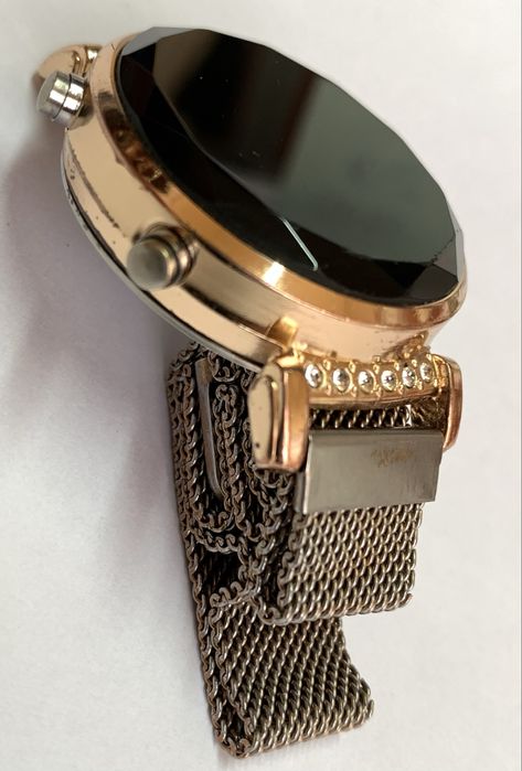 Elegancki zegarek na magnetycznym pasku KURREN - analogowo cyfrowy