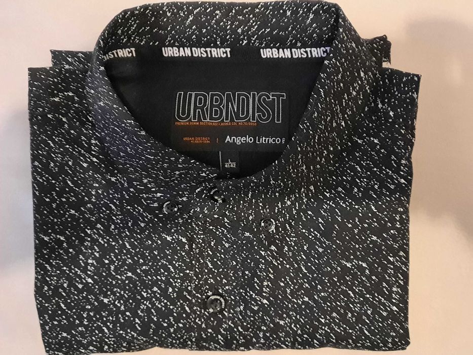 Koszula wrzorzysta z krótkimi rękawami