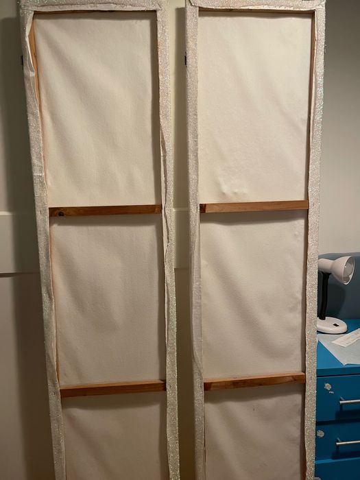 Biombo em lurex claro