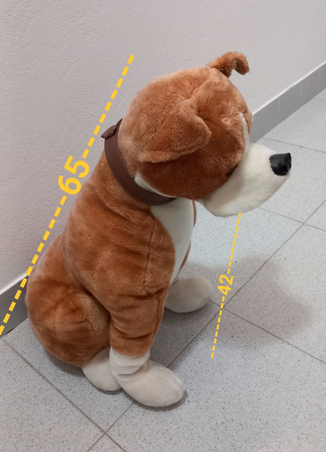 URSO PELUCHE e CÃO PELUCHE IMPECÁVEIS. Decoração Sala,Quarto,Hall,etc.