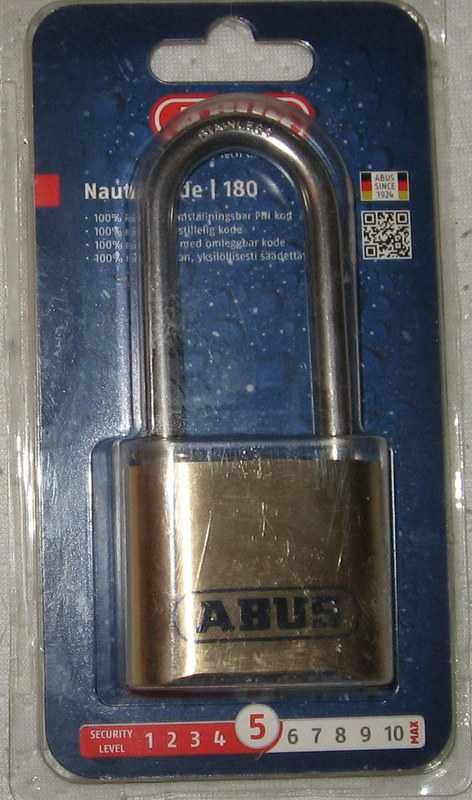 Kłódka Nautic code 180