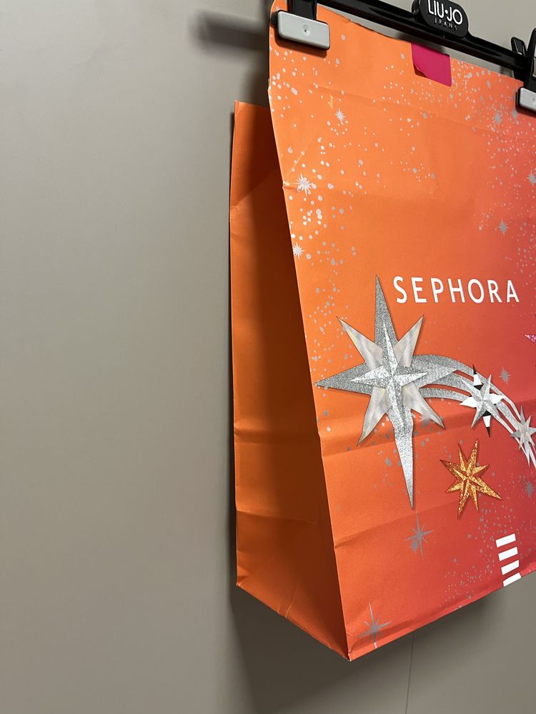 Sephora koperta prezentowa torba zakupowa świąteczna na prezent