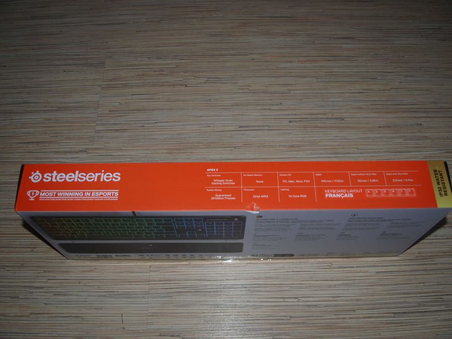 Mechaniczna klawiatura gamingowa SteelSeries Apex 3 RGB nowa!!!