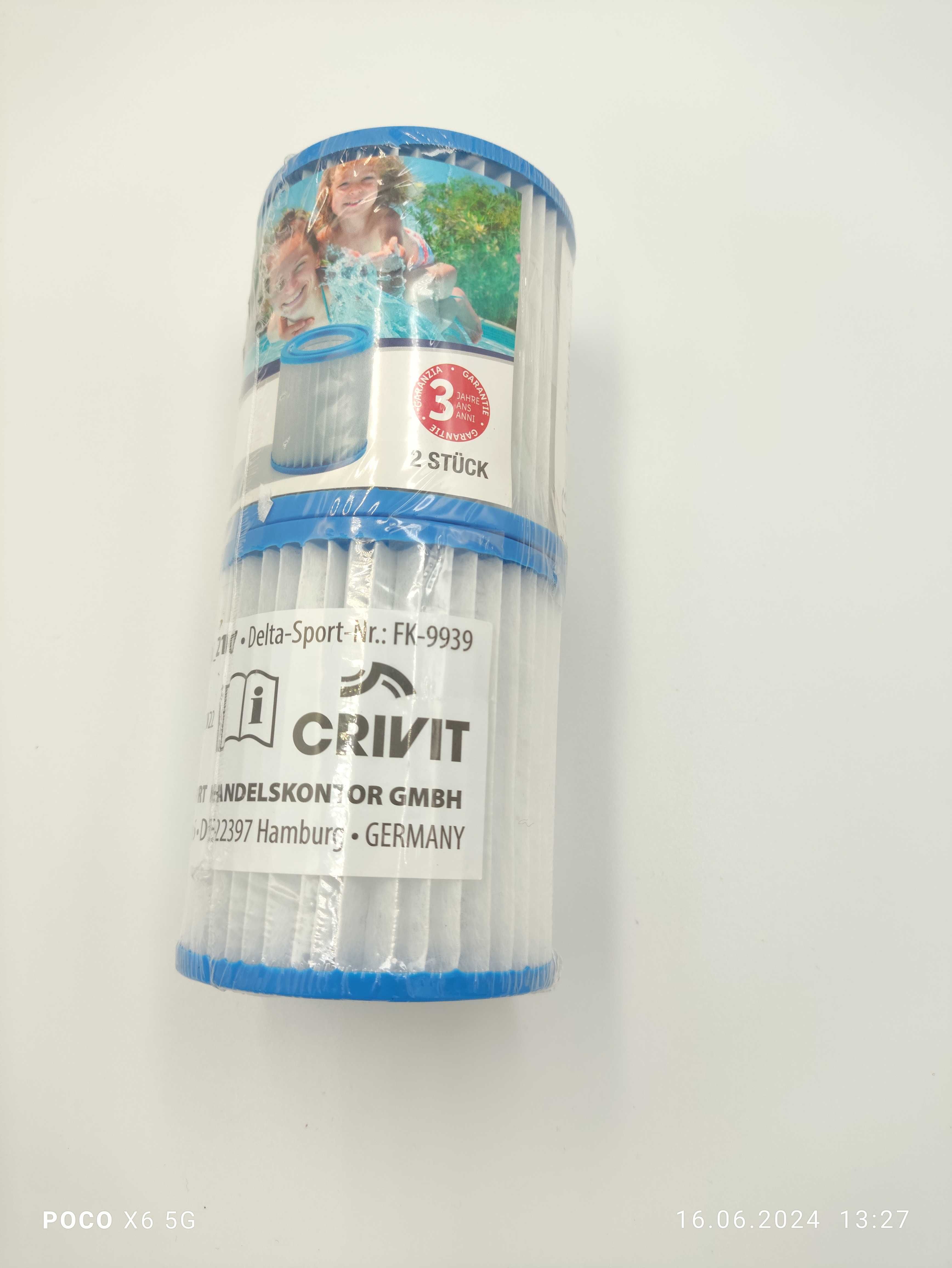 Zestaw 2 filtrów do pompy basenowej CRIVIT 8 x 9cm