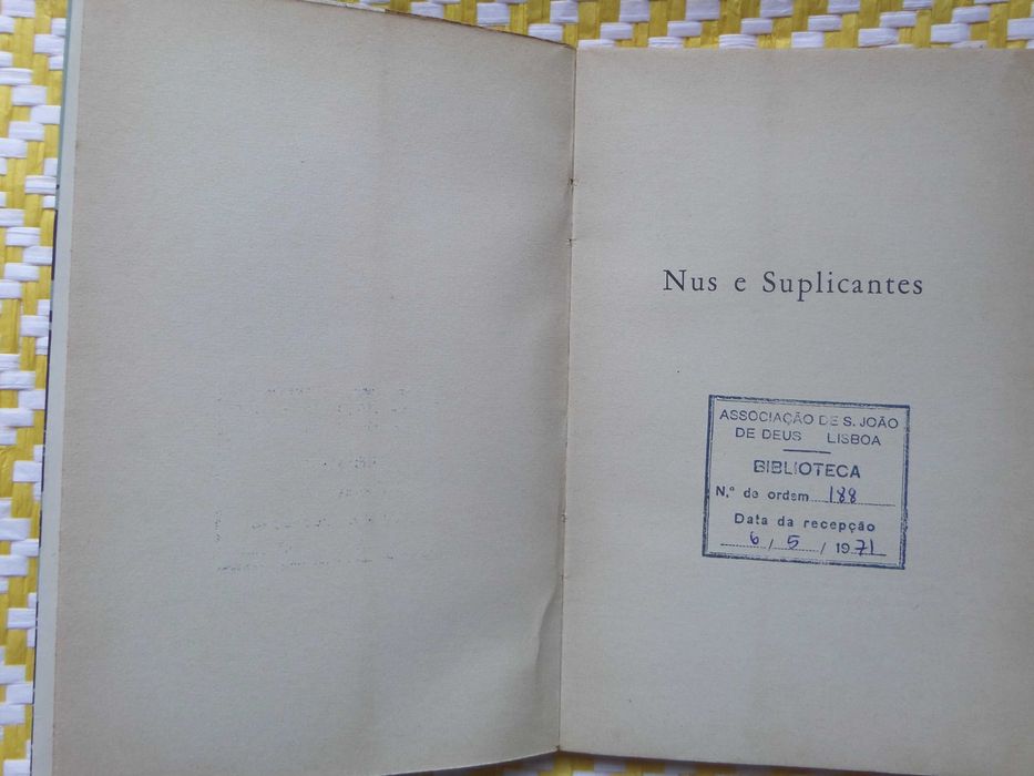 NUS E SUPLICANTES
Urbano Tavares Rodrigues