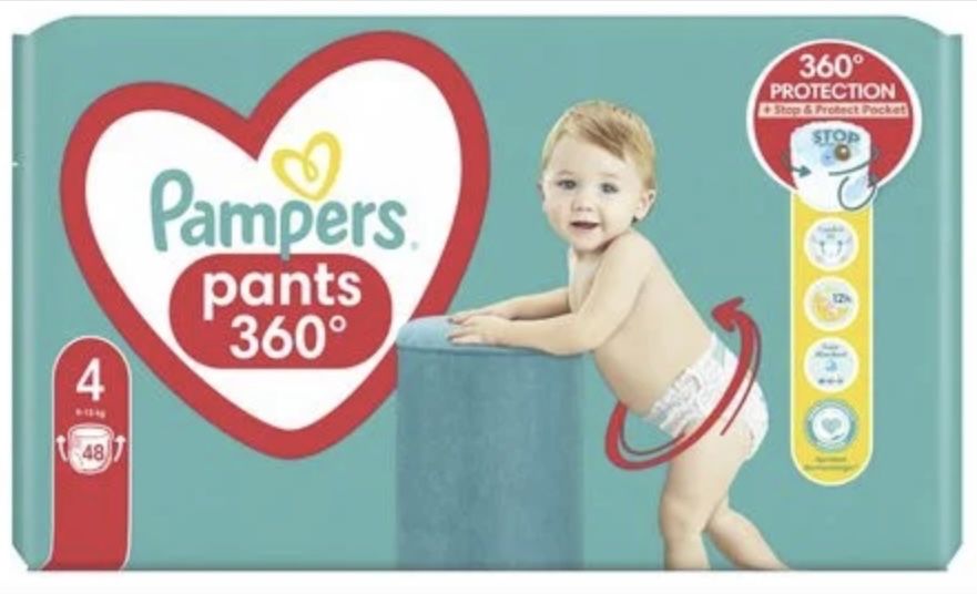 Підгузники-трусики Pampers 4 розмір