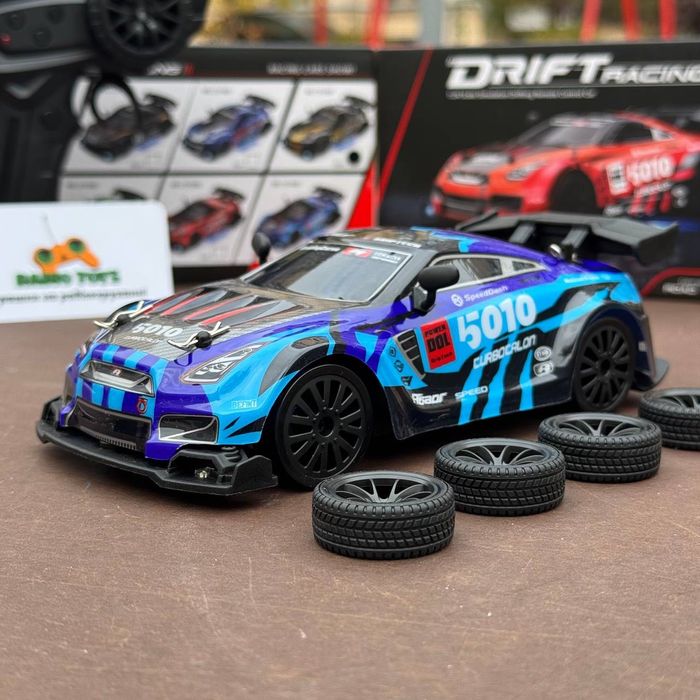 Дрифт машинка на радіокеруванні Skyline Nitro синя | Ніссан для дрифту