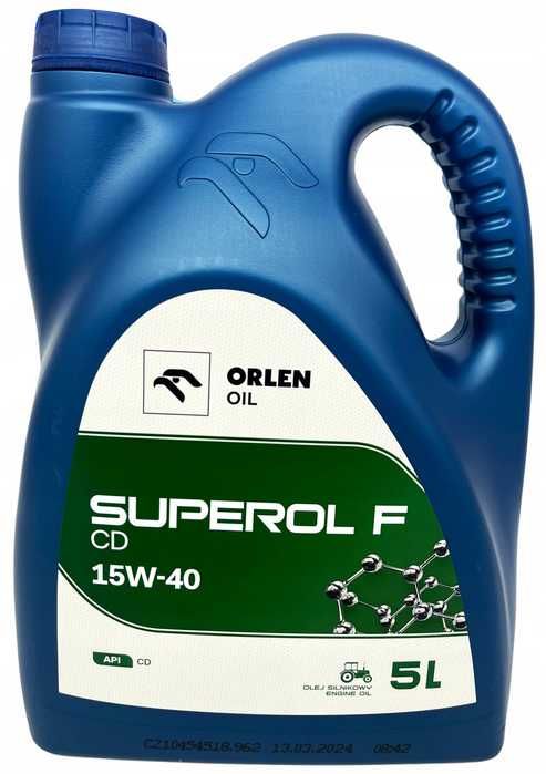 Olej silnikowy ORLEN SUPEROL F CD 15W40 5L RADOM - wysyłka