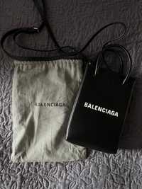 Torebka Balenciaga na telefon mini shopping bag in black usa OKAZJA