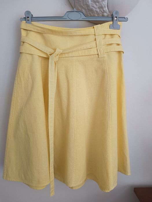 Spódnica z dodatkiem lnu H&M rozm. 36(8)