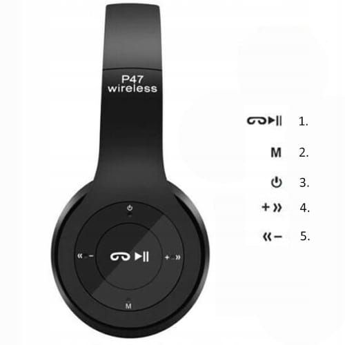 Słuchawki Bluetooth LOGIT P47 Białe - Nauszne, z Mikrofonem, Gamingowe