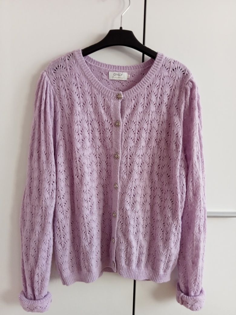 Liliowy sweter Only Xl