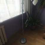 Lampa podłogowa stojąca szara