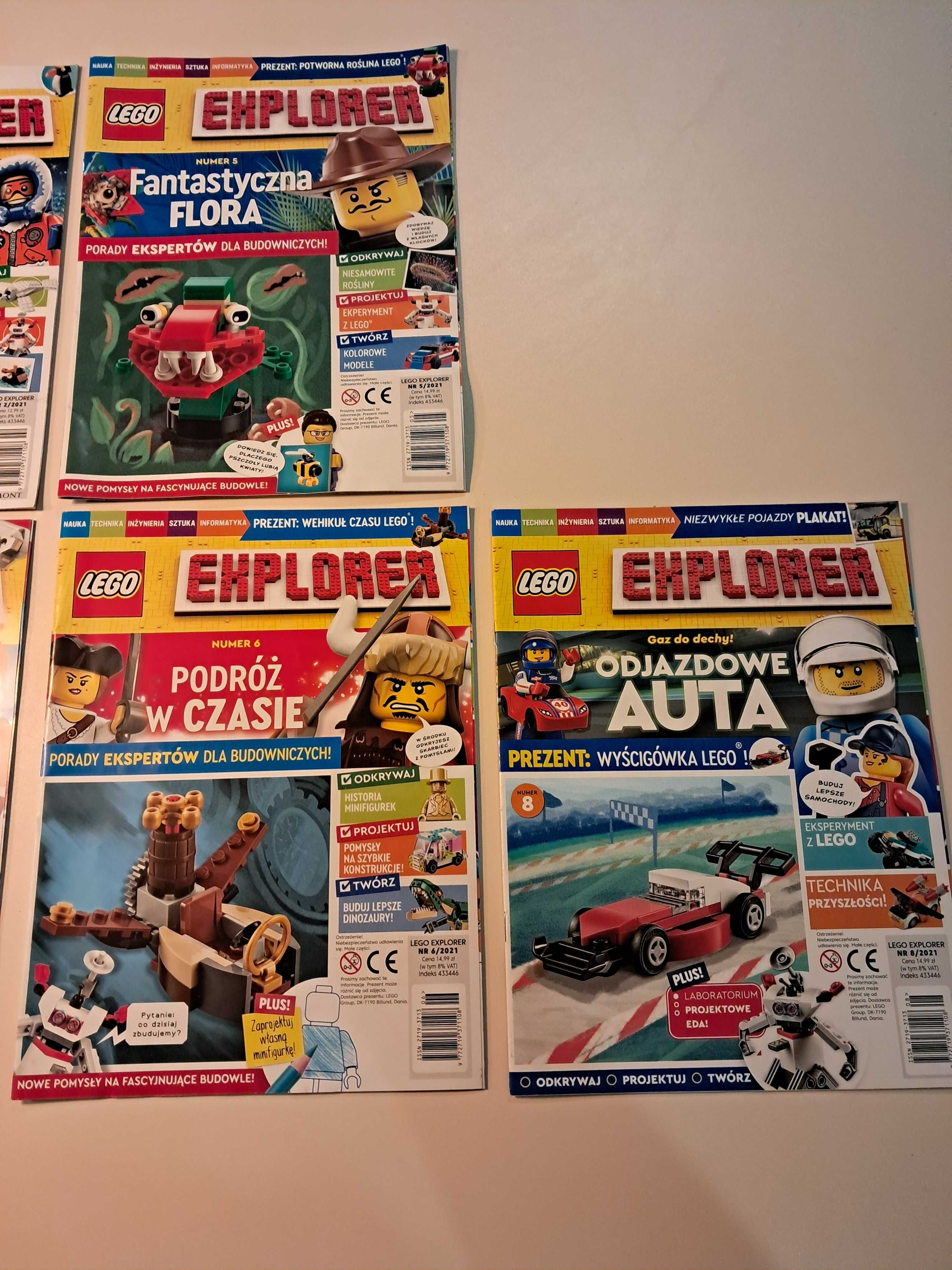 Magazyn Gazetka Czasopismo LEGO Explorer 28 sztuk prawie komplet